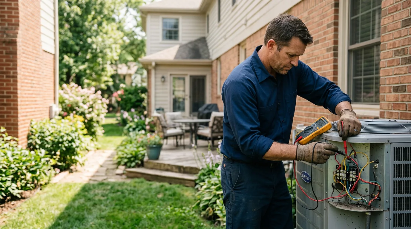 HVAC technician working near Greenview, CA